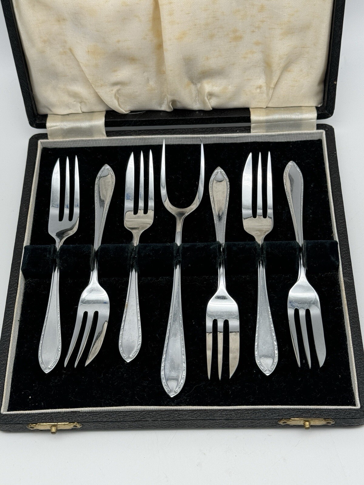Vintage Serving Set Cakes HORS D’OEUVRESSilverplate Fork Set PARTY Set