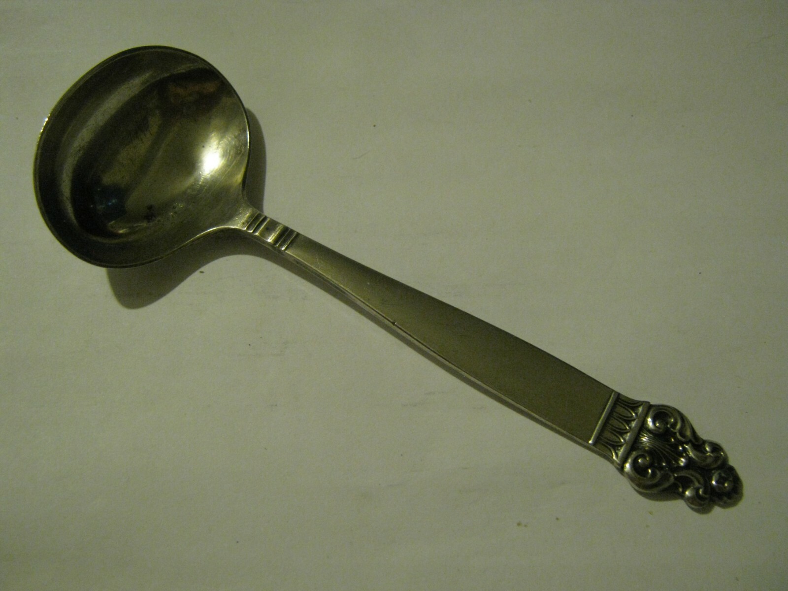 TH Marthinsen Norway 1967 VIDAR 6″ Gravy Cream Ladle EPNS No Monos