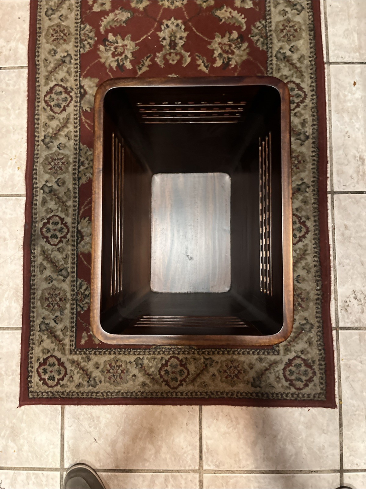 MCM – Selamat Designs – LARGE- Executive Waste Basket in Walnut