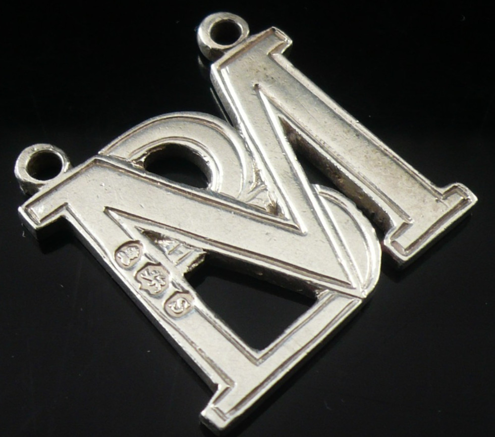 Sterling Silver BM for Madeira Brandy Decanter Label, Hallmarked London 1833