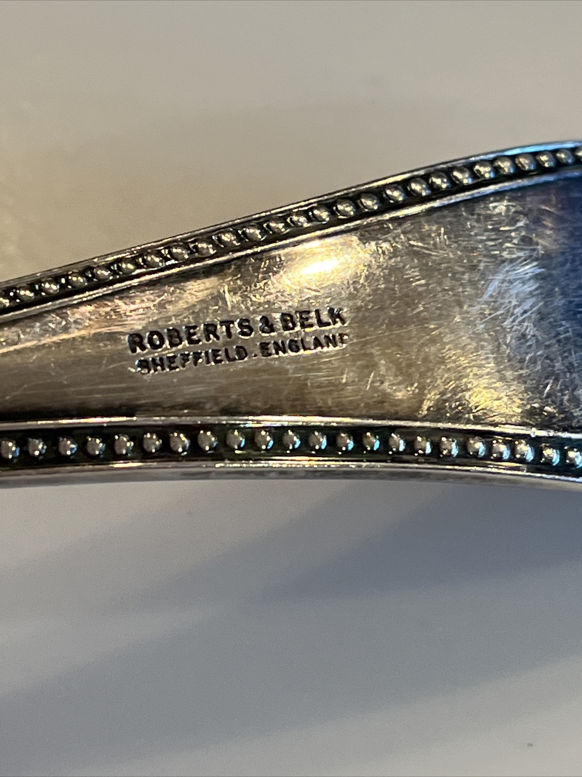 Silver Plated Hester Bateman Pattern GRAVY LADLE Georgian Roberts & Belk