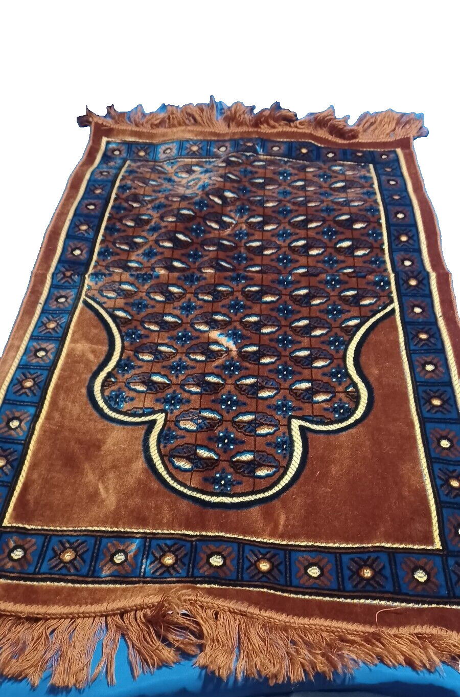 Vintage Turkish Rug Timur Tekstil Made In Turkiye Prayer Rug Decorative Arab