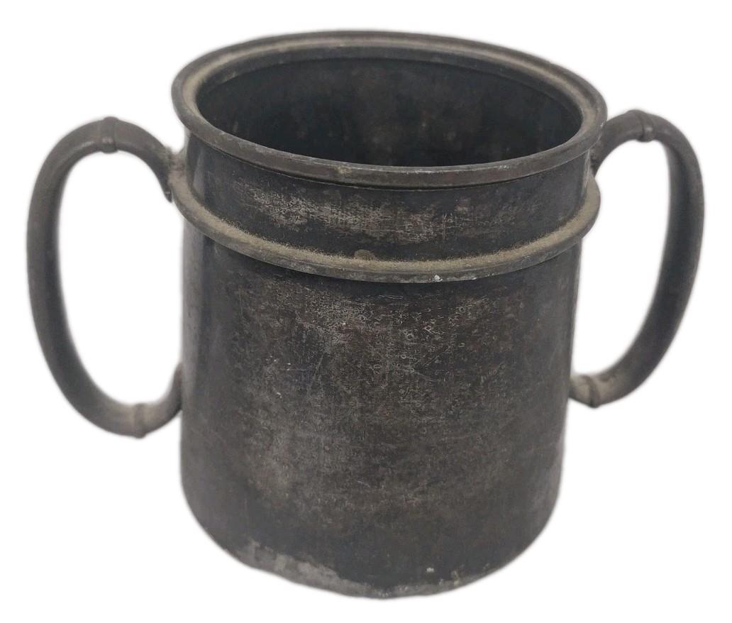 Antique Meriden B Co Silverplate Tankard Mug USA Primitive Rustic