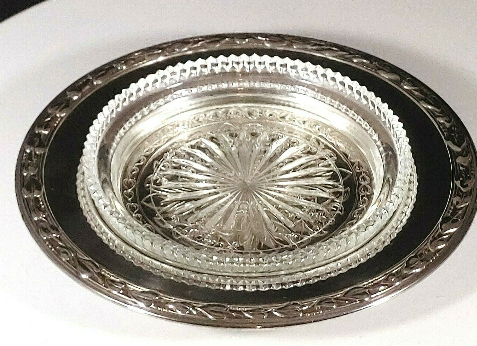Vintage Butter Dish Wm. A. Rogers Silver Plate & Glass Stanley Model No. 728