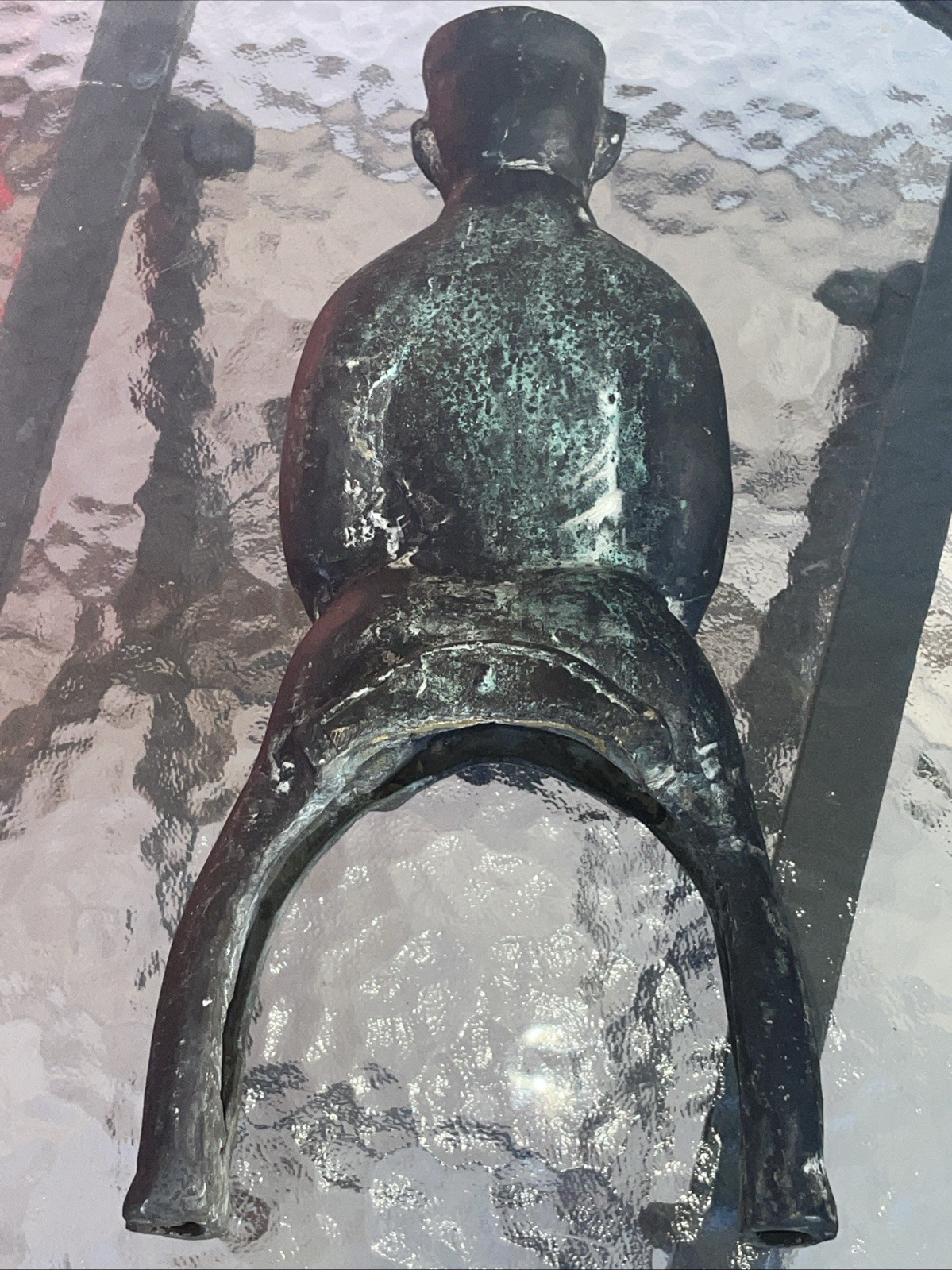Chinese Bronze Qing Dynasty Sun Tzu Gansu Horse Antique Sculpture Statue 9LB+
