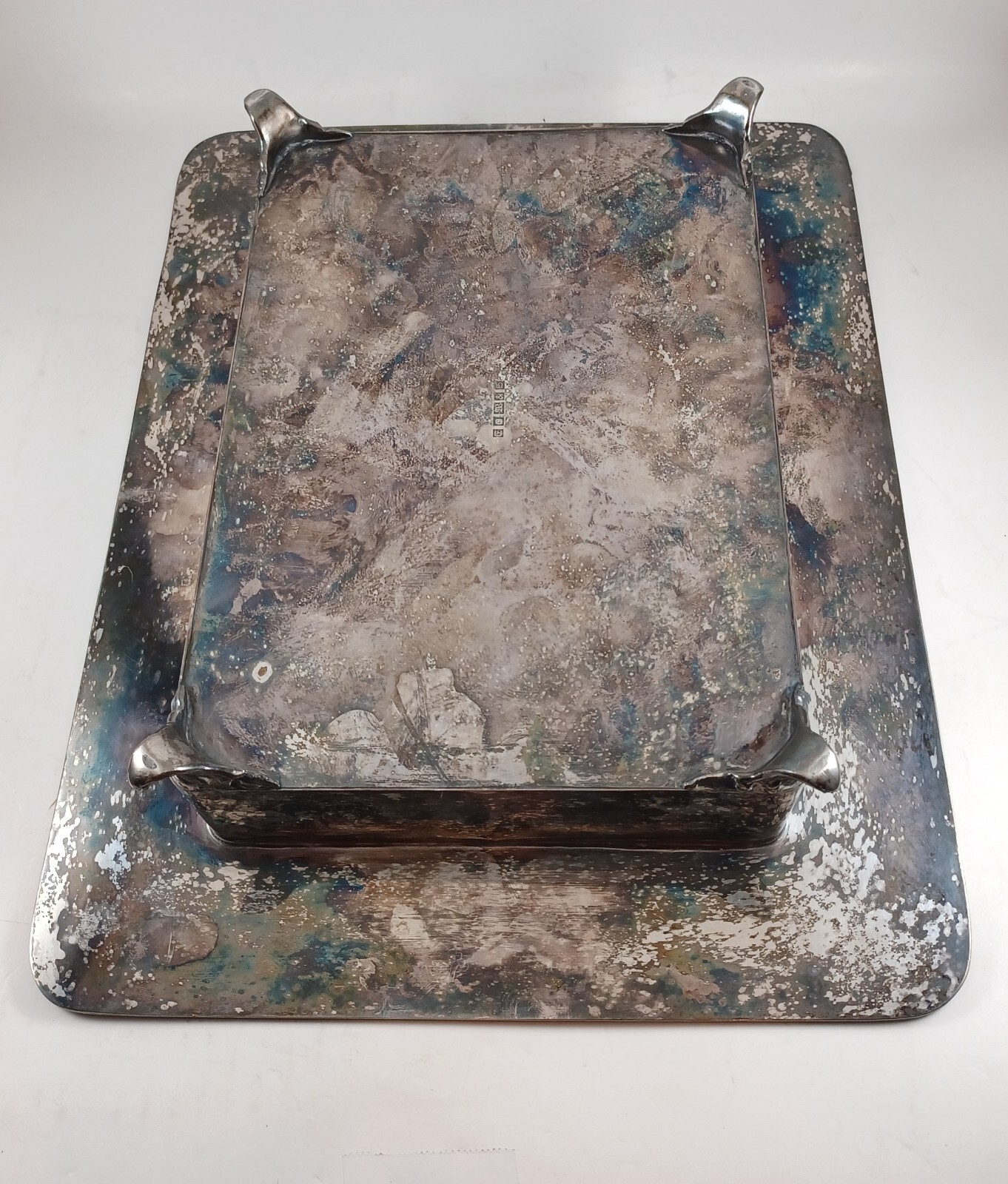 Antique 19th C 8pc Silverplate Smoking Set E.G Webster & Son Lighthouse-Ashtrays