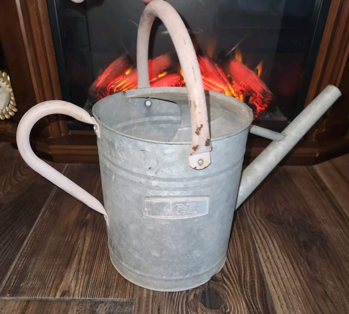 Vintage 2 Gallon Galvanized Water Can By Ace Hardware
