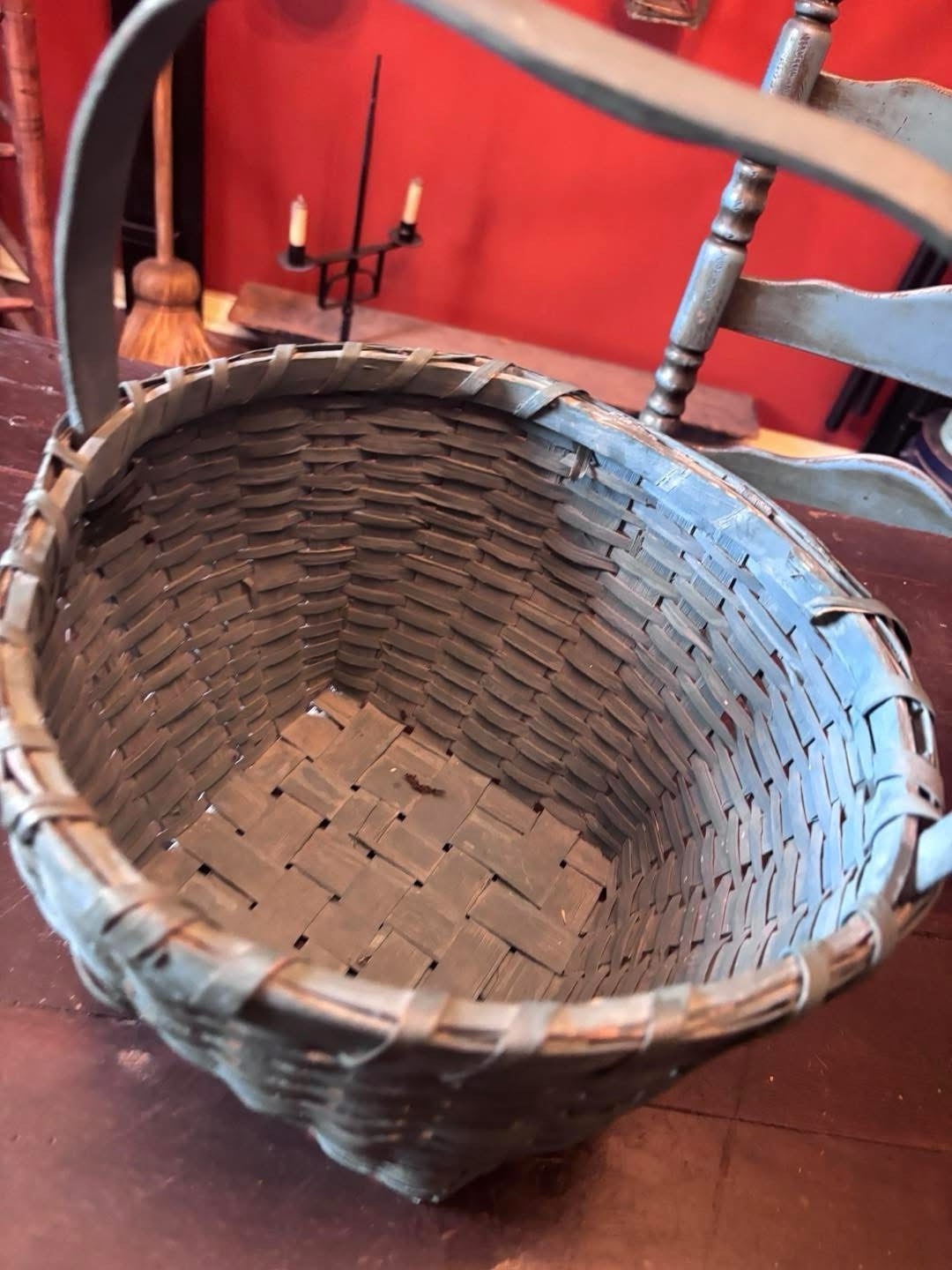 Primitive Blue Basket