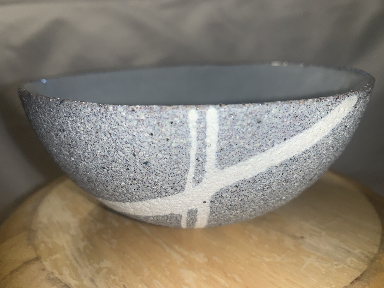 Vtg. Bizen Ware Bowl Sculpture Writer Kintomo Okamoto Japan Signed