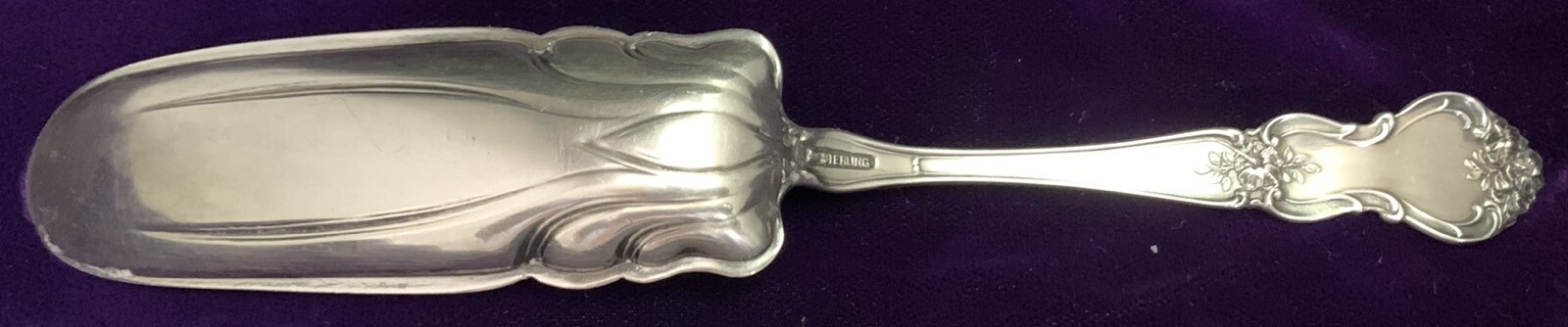 Watson Wallace Sterling Flatware, Jelly Cake Knife Server, 7 1/2 inches