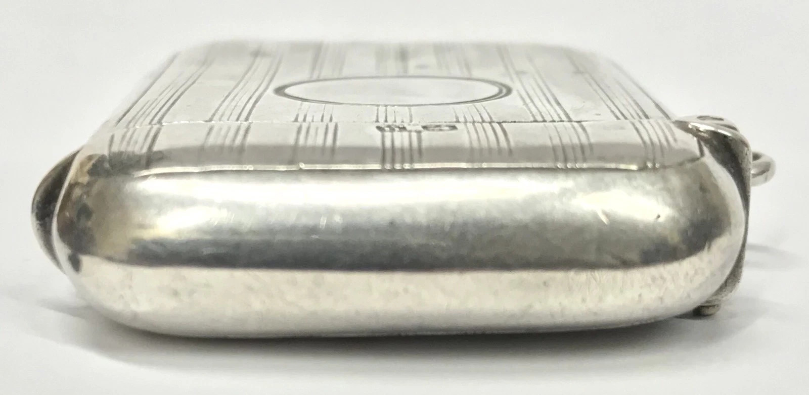 Hallmarked Antiques Silver Engraved Miniature Vesta Case John Rose 1919 20.3g