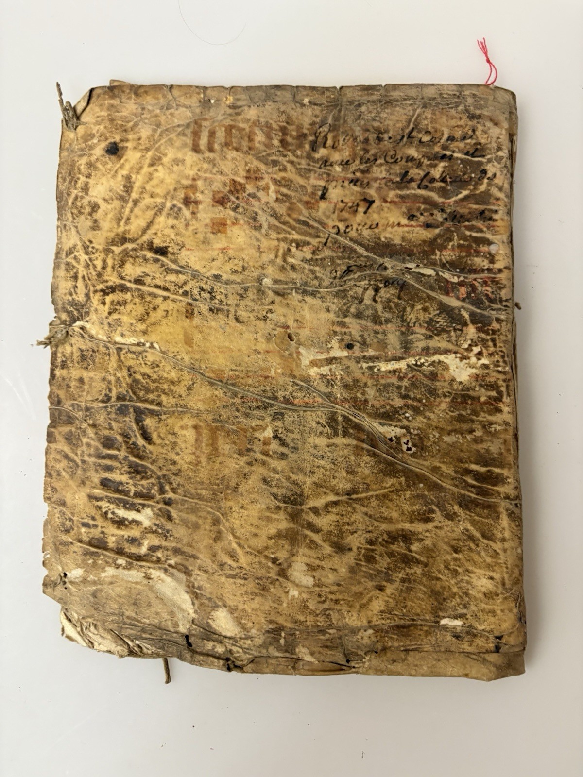 18th Century Manuscript Ledger 1700’s Book FRANCE • EXTREMELY RARE FIND