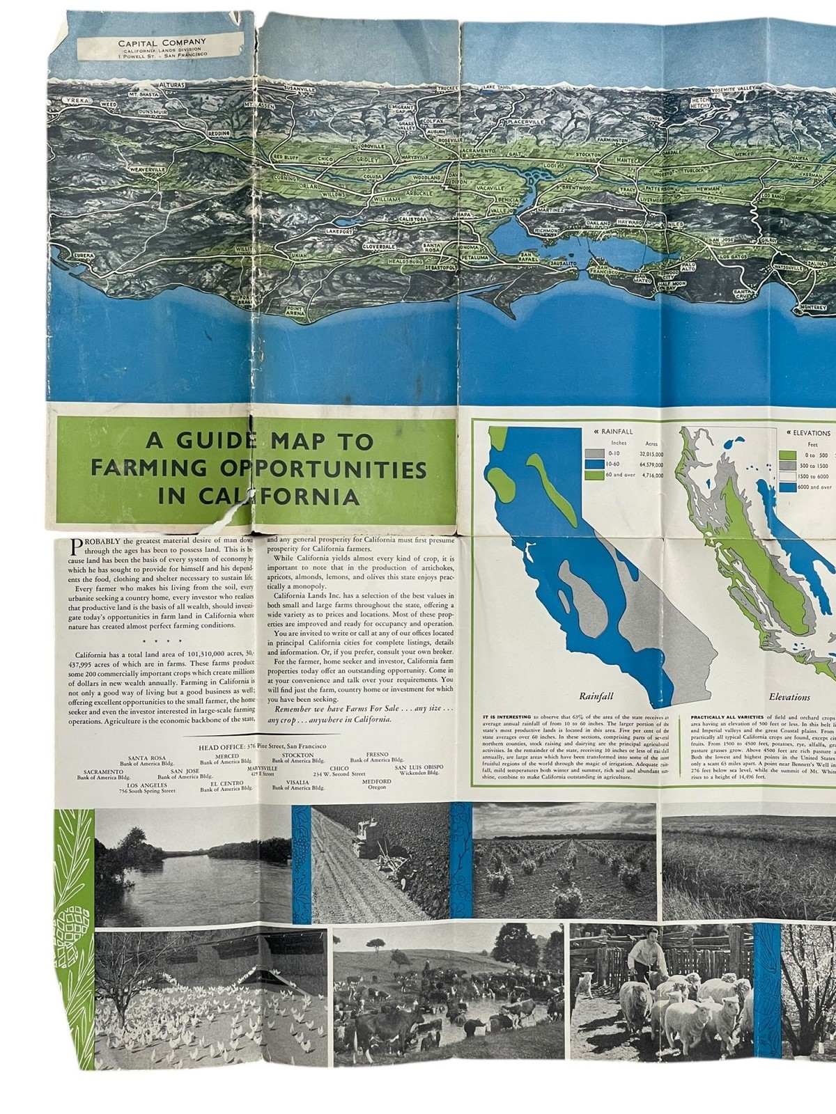 A Map of California Where Farm Life Is Better / 1939
