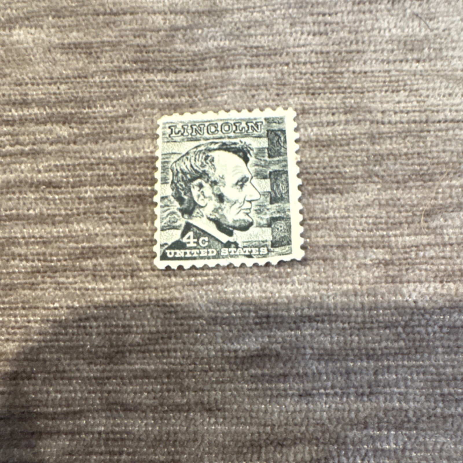 Lincoln 4¢ United States Stamp Black White Politicians Historical Figures Used