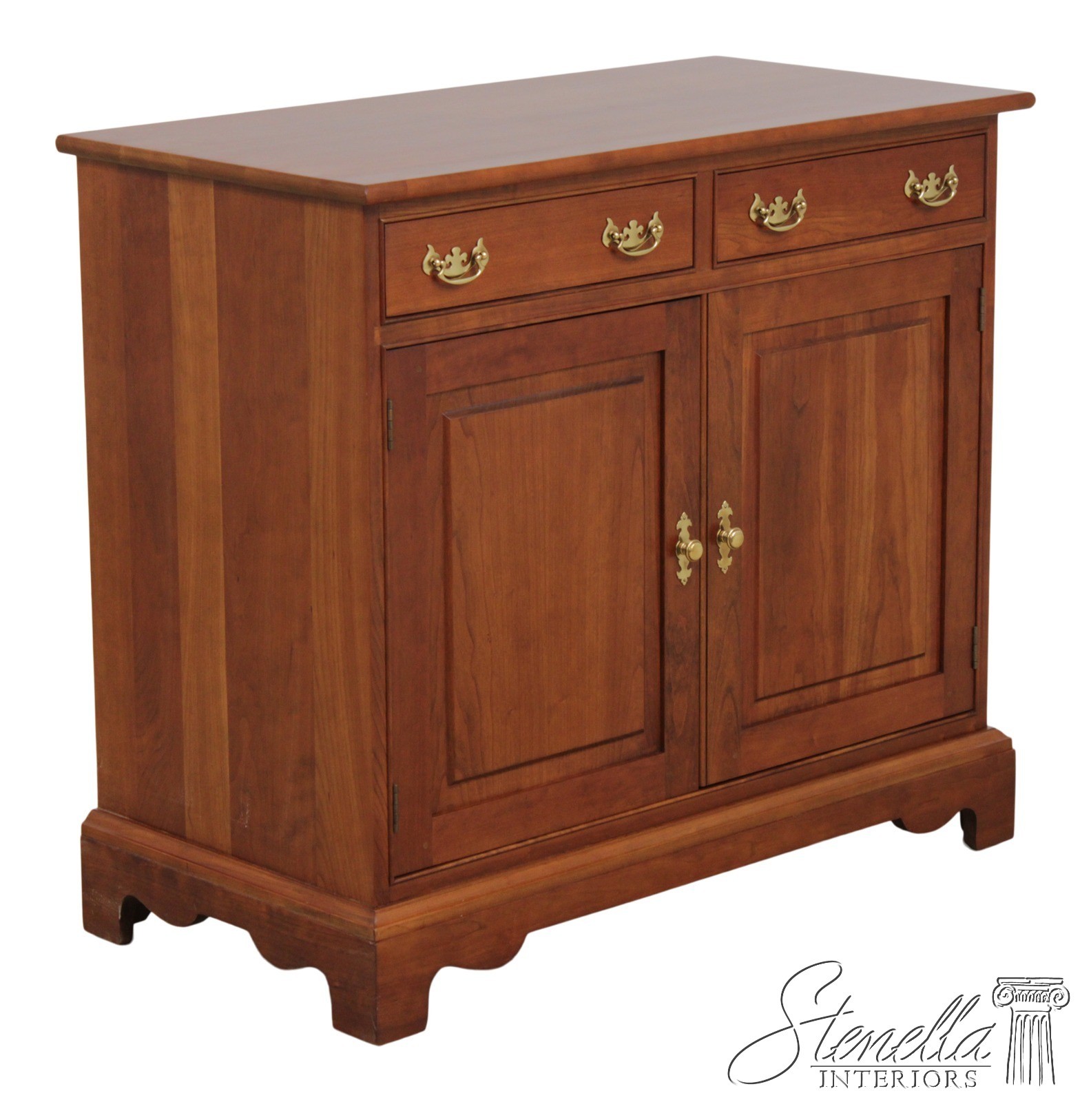 72743: STICKLEY Cherry 2 Door Server Cabinet