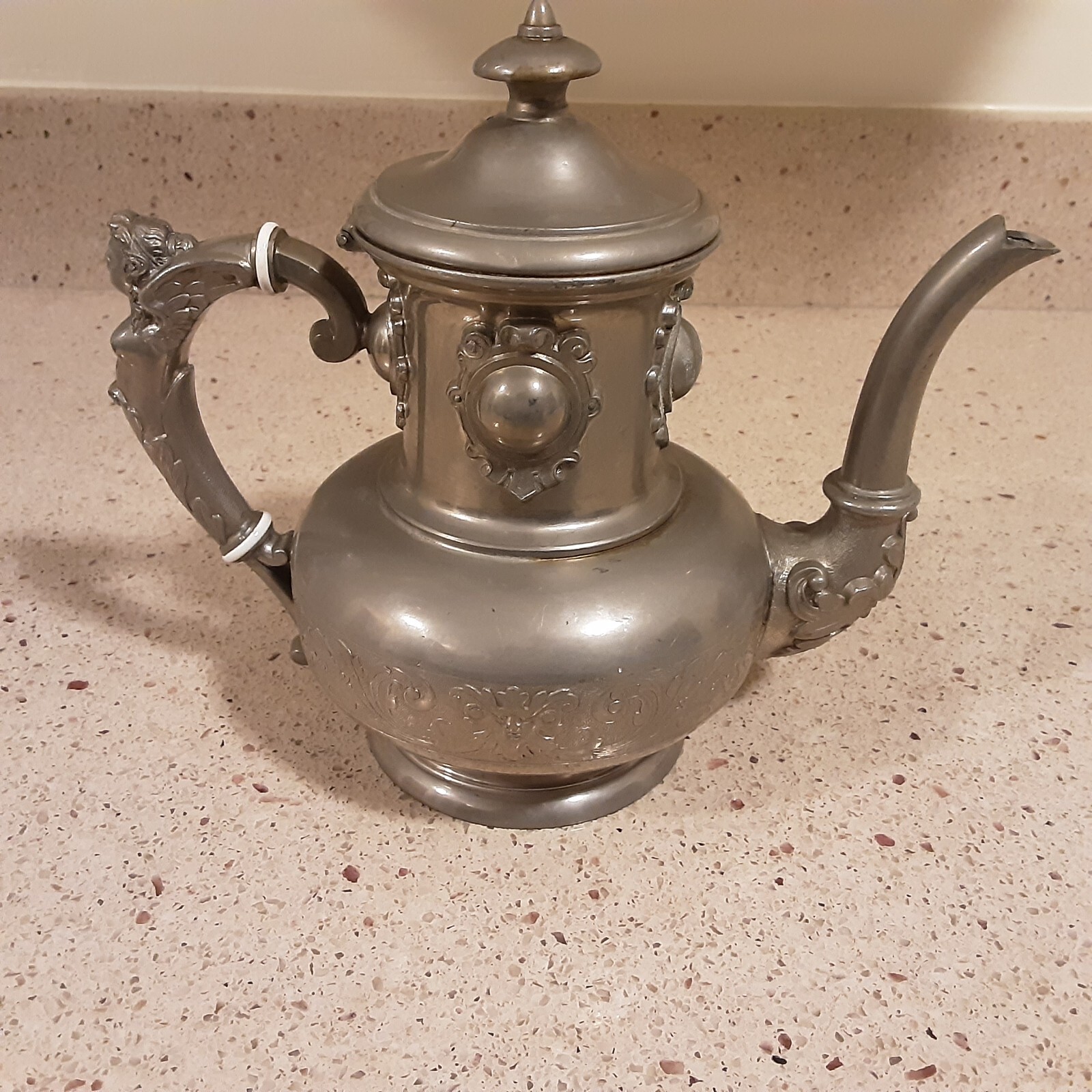 Art Nouveau Pewter Gerhardi & Co. Tea/Coffee Pot #1580