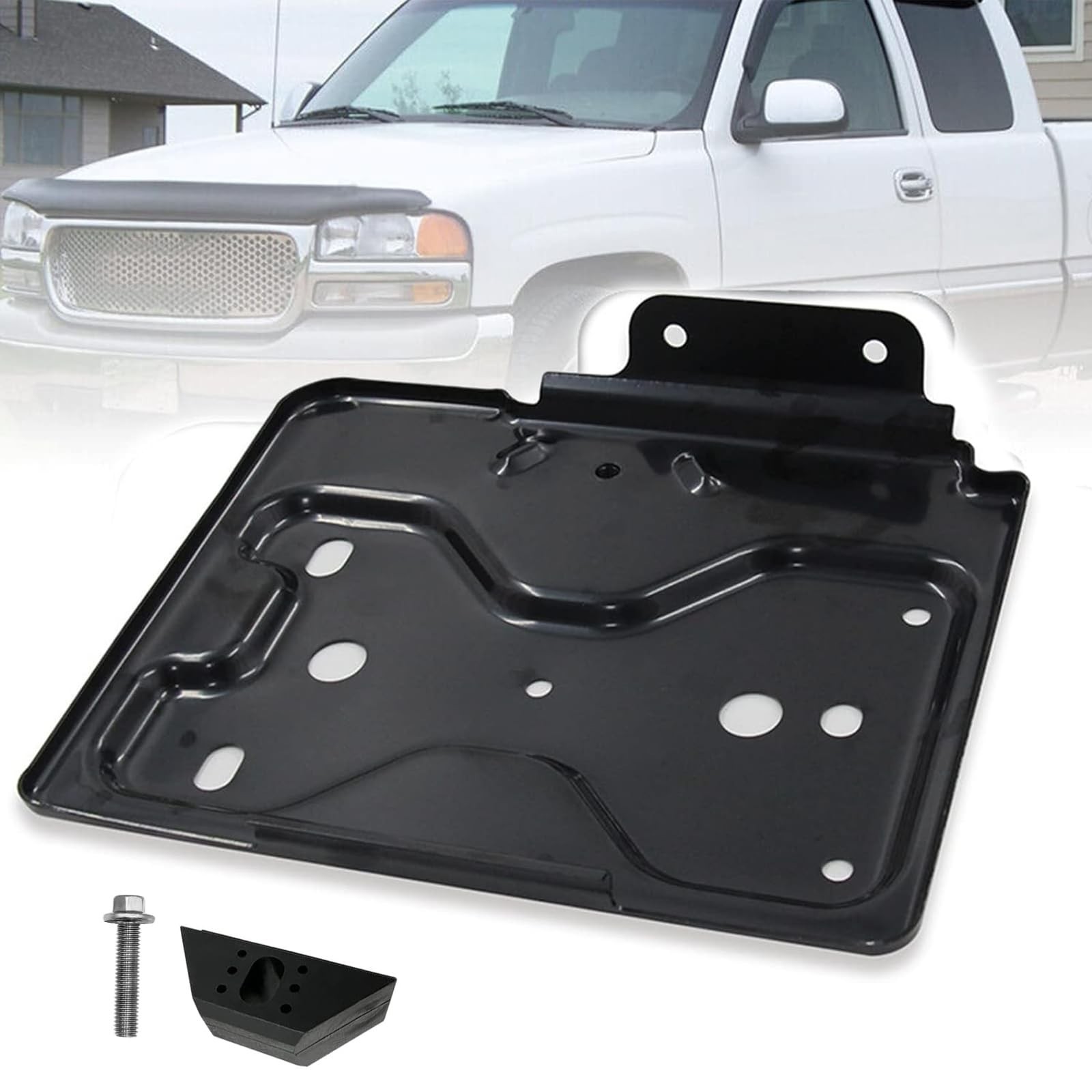 Driver Side Battery Tray Replacement with Base Clamp Kit Fits for Cadillac Es…