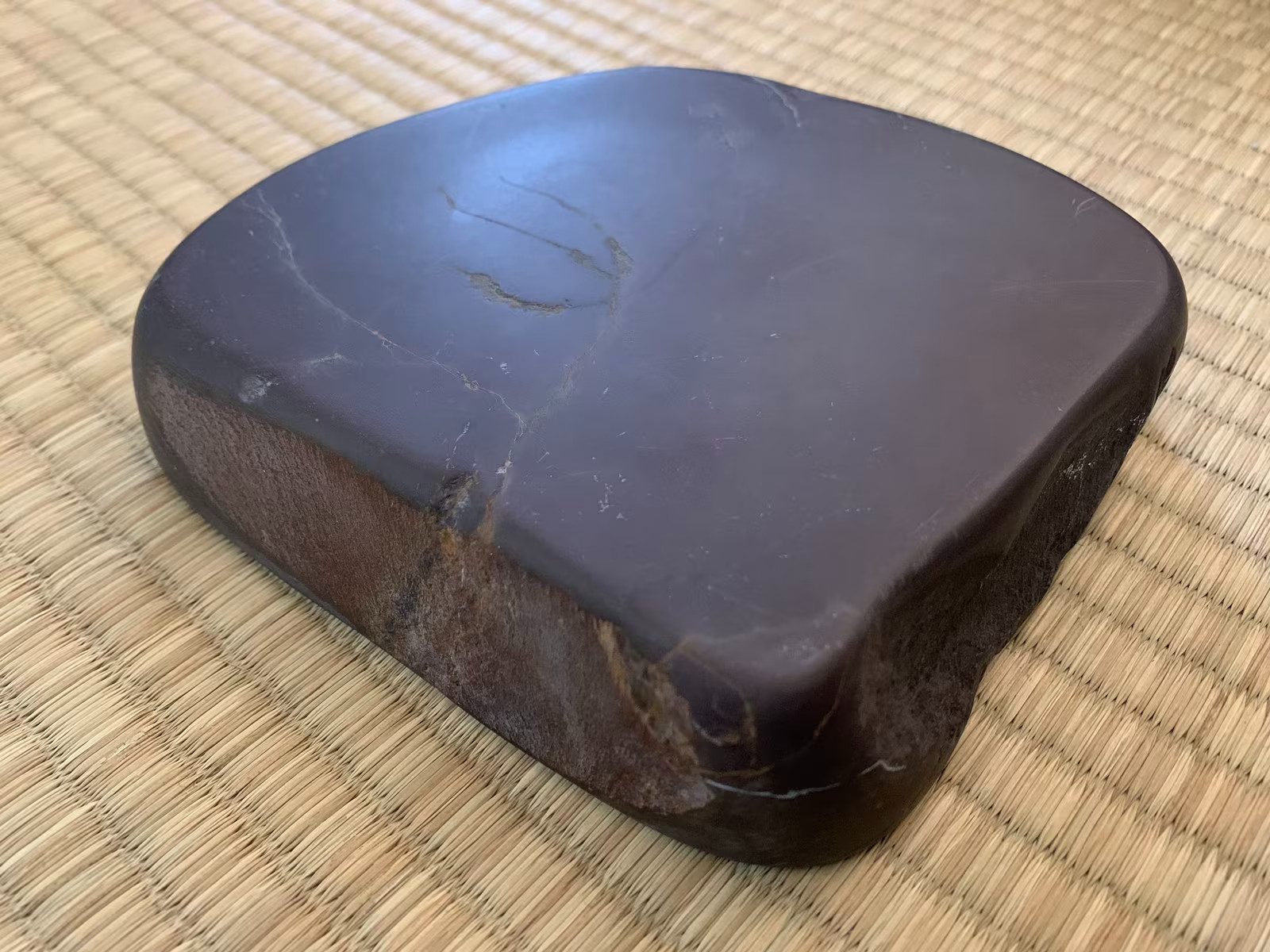 Duan Inkstone Laokeng (Old Pit) Pine tree Natural Stone Calligraphy Tankei