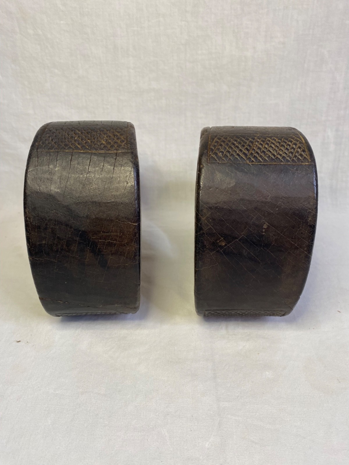 Pair of Mid-19th Century Wooden Hand Made Western Stirrups