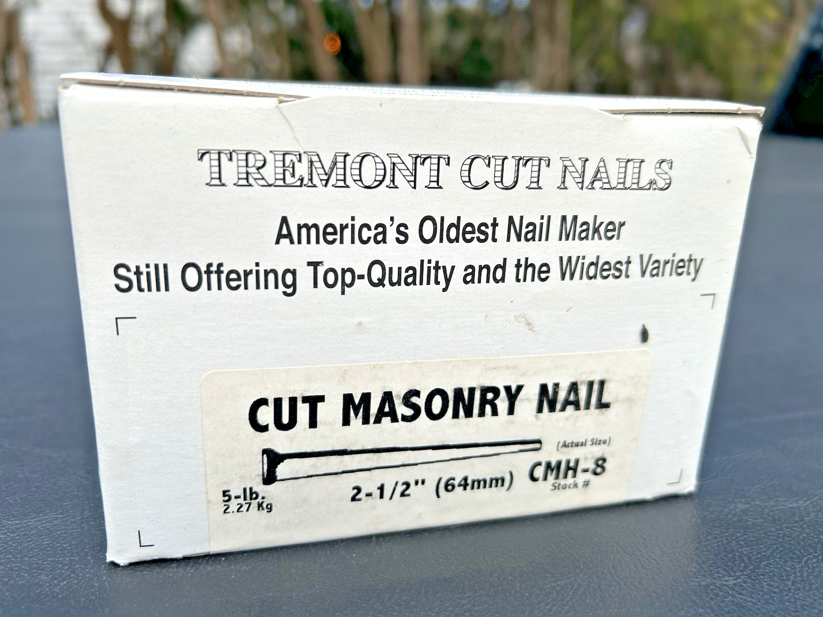 Vintage 5 lb Tremont Square Cut 2 1/2” Cut Masonry Nails Square Head CMH-8