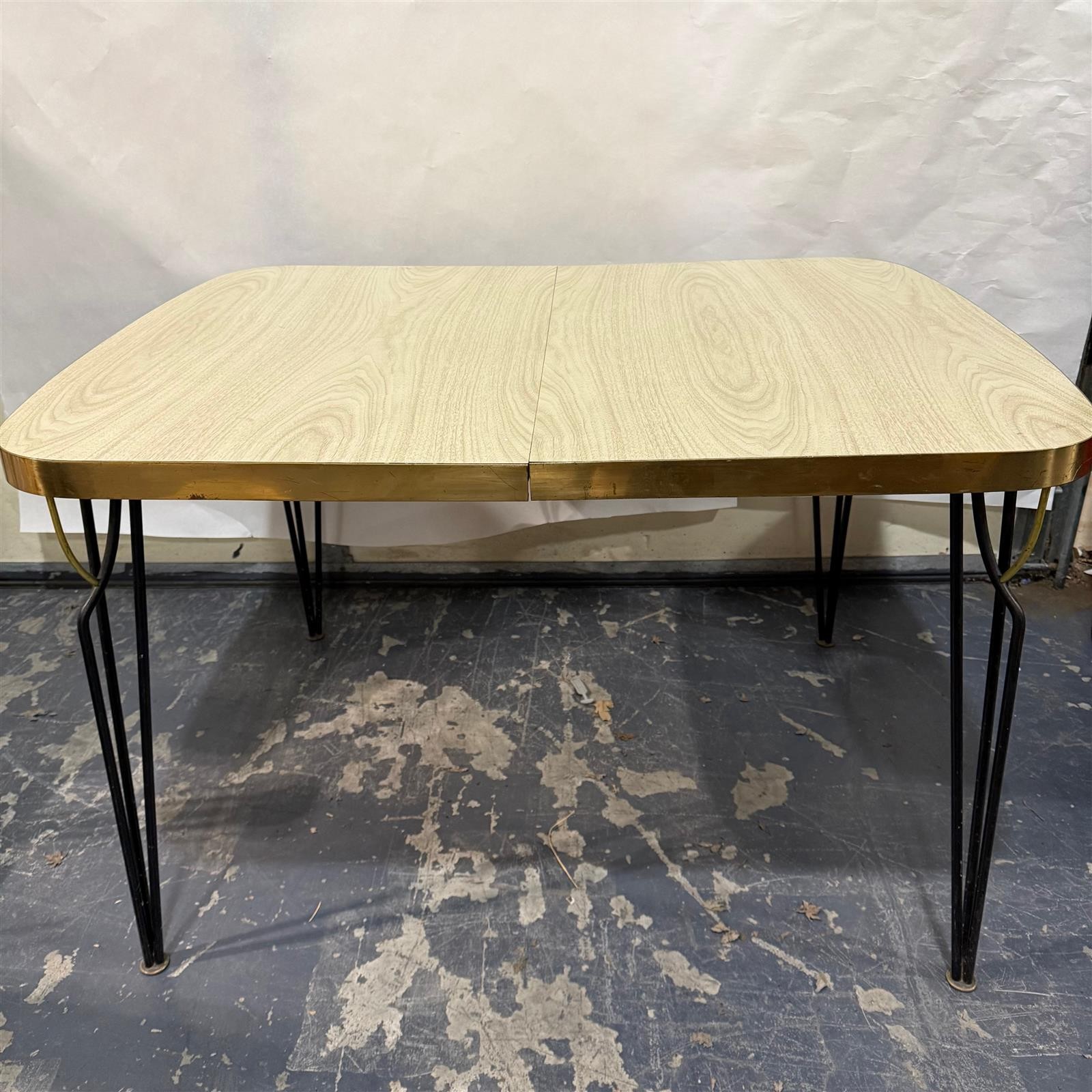 Vintage Rectangular Formica Dinner Table With Leaf – Local Pickup Only