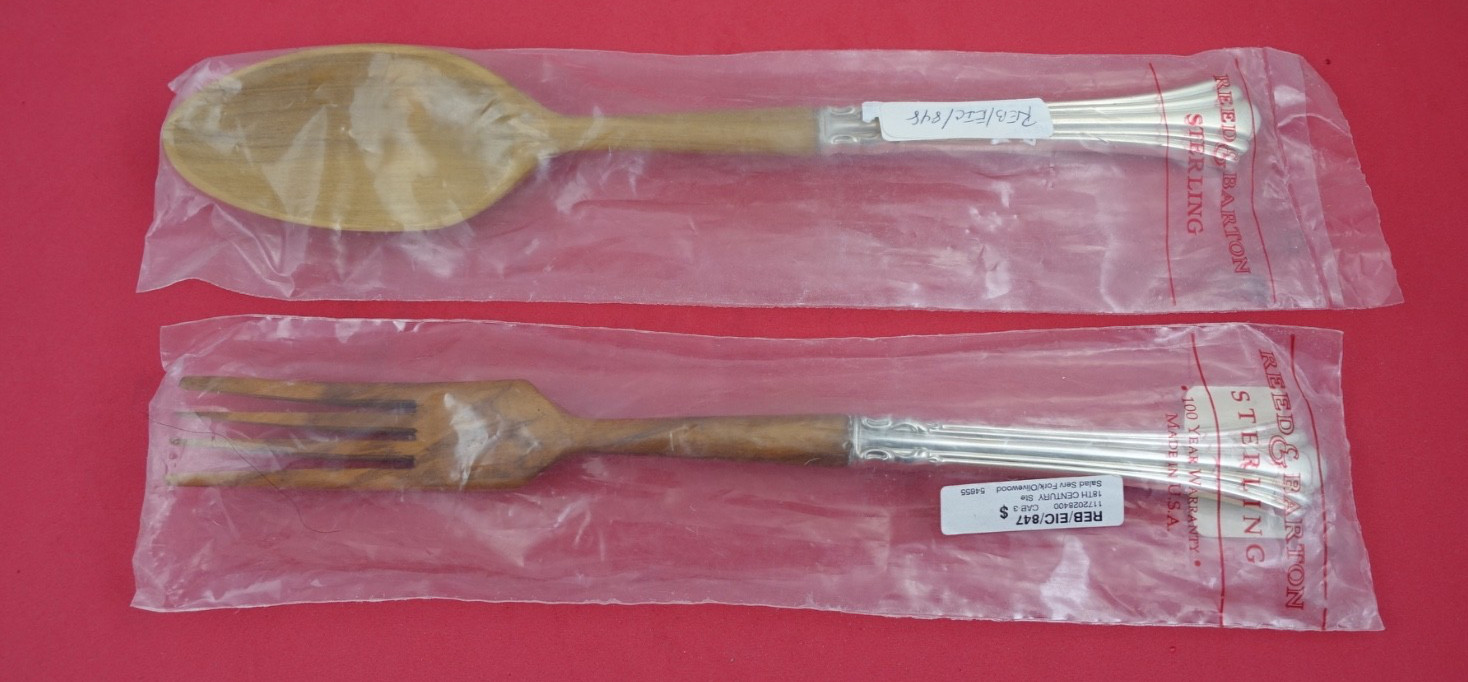Eighteenth Century by Reed and Barton Sterling Salad Serving Set new 11 1/4