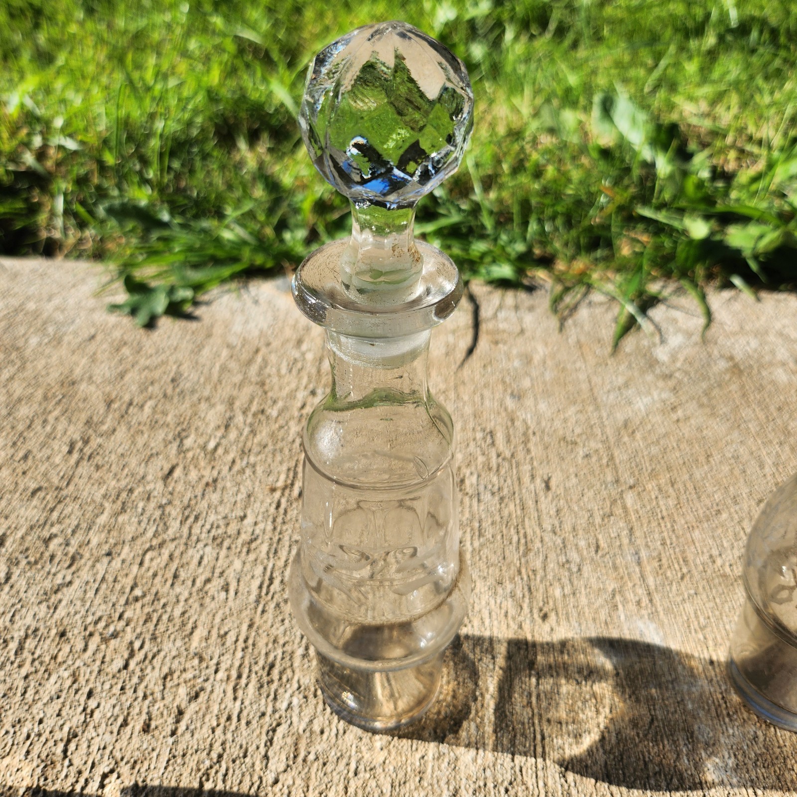 CASTOR CONDIMENT SET REVOLVES ETCHED GLASS METAL 19c ANTIQUE VICTORIAN Cherub