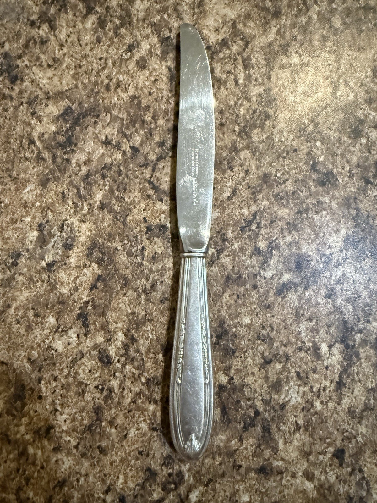 68 grams Manchester Leonore Sterling Silver French Hollow Knife 8.5 Inch