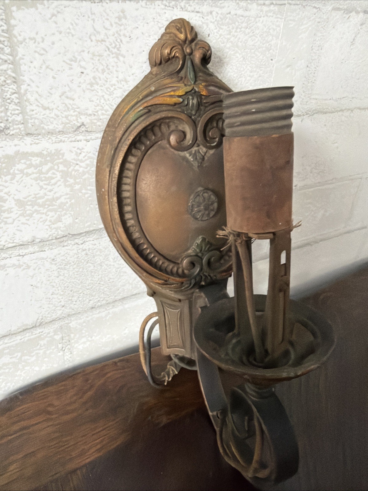 Vintage Antique Markel (M.L.F. Inc) Cast Wall Sconce Art Deco Victorian 1920s