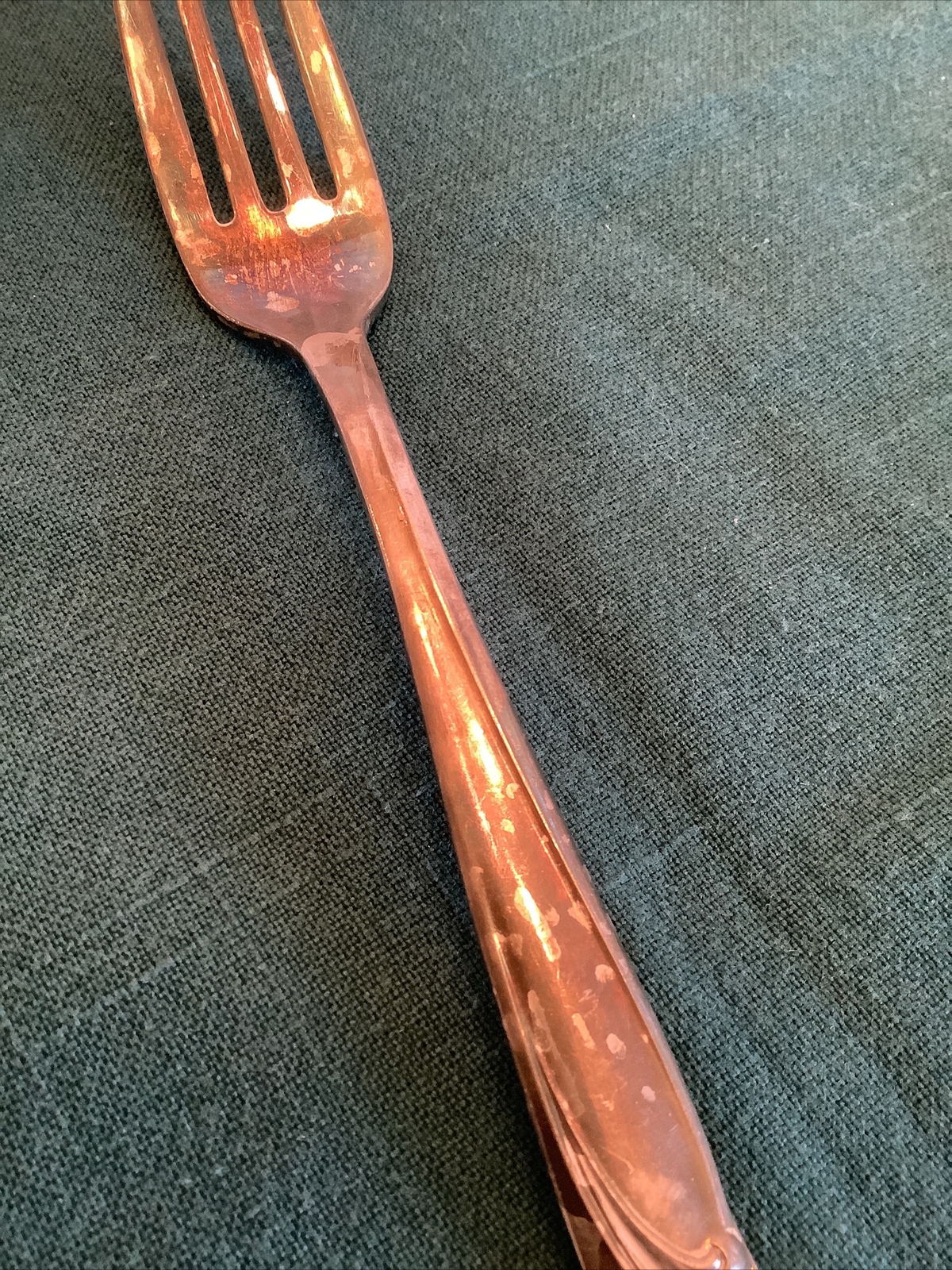 7.25″ DINNER FORK – 1957 EXQUISITE Rogers and Bro Reinforced Plate IS