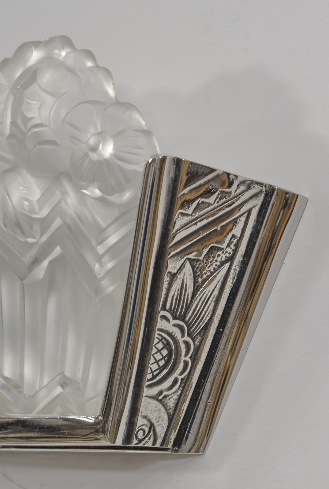 PAIR 1930 FRENCH ART DECO WALL SCONCES BY NOVERDY ….. lights muller era france