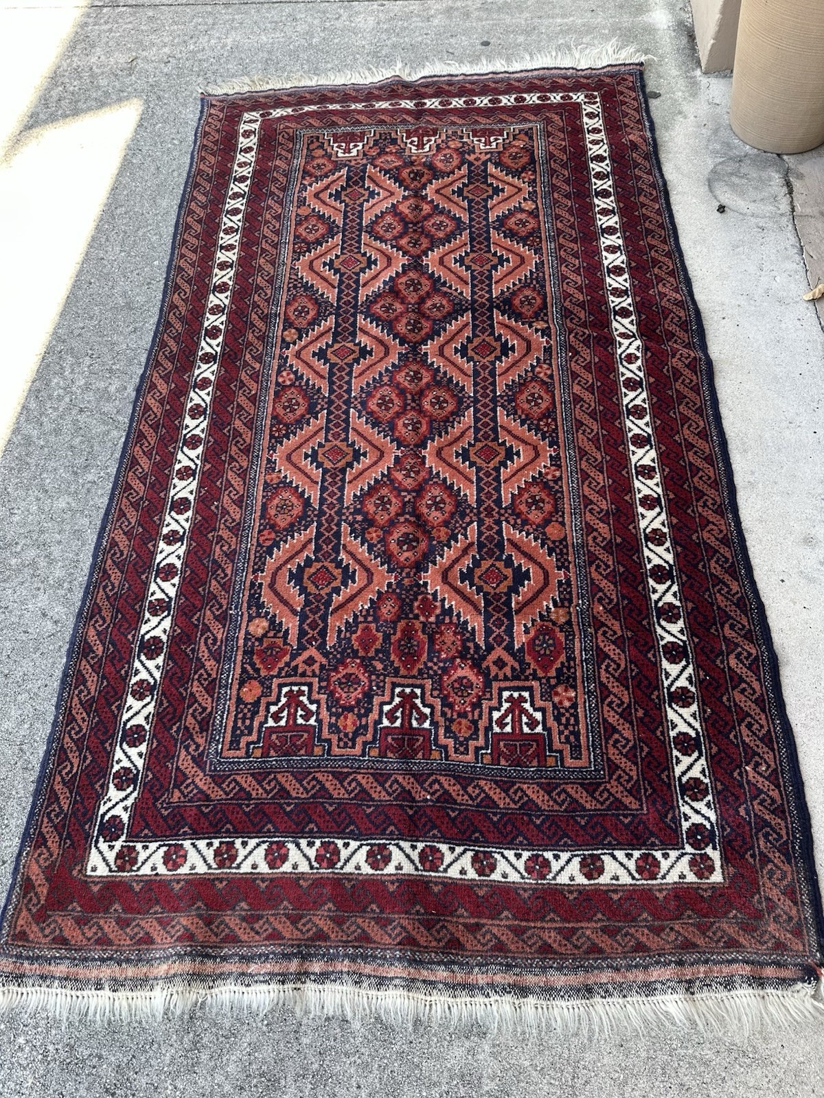 Vintage Baloouchi Tribal Handmade Oriental Rug 74”x42”