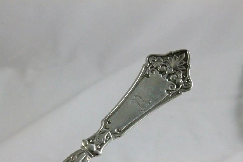 Hotchkiss & Schreuder Coin Silver Serving Spoons Shuffle 1850 4.64 toz