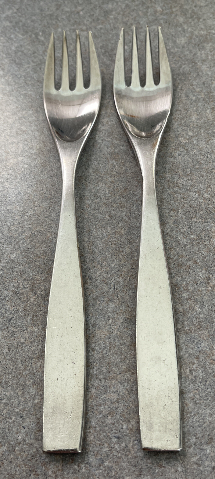 LOT of 2 Rosenthal “CLASSIC MODERN” SILVERPLATE Dinner Fork Germany Mid Century