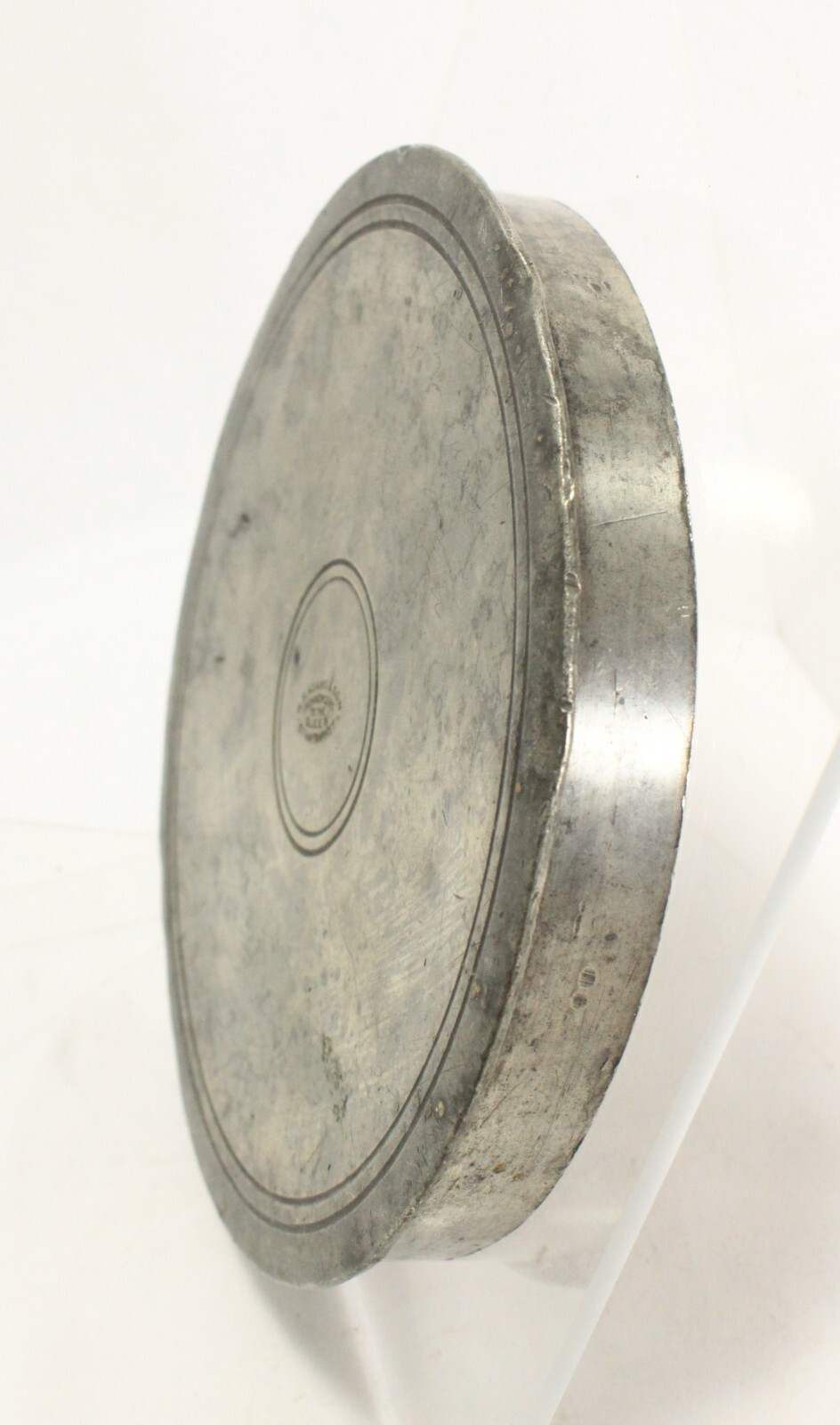 = 19th C. Pewter Pudding Jelly Mold Swirled Column Form W.S Adams & Son England
