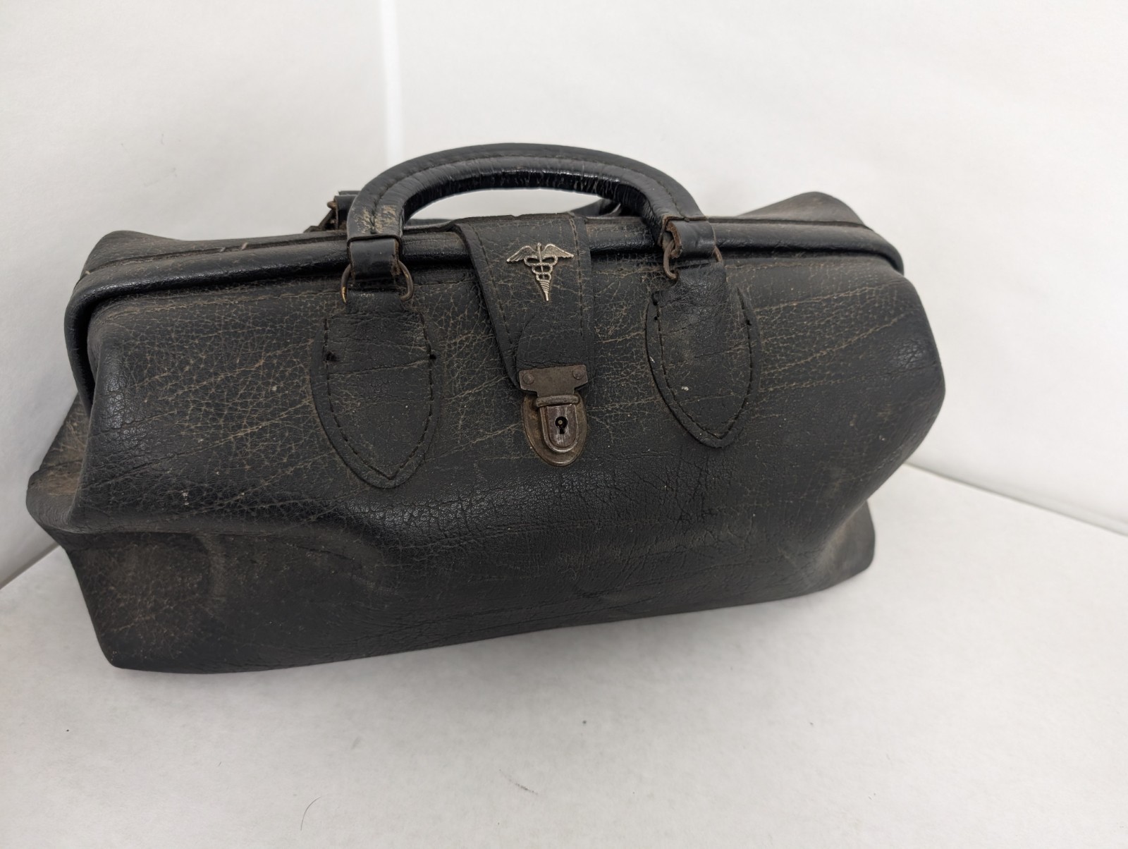Vintage Leather Doctor Bag w/ Contents Cold War Military Medical Field Kit 1962