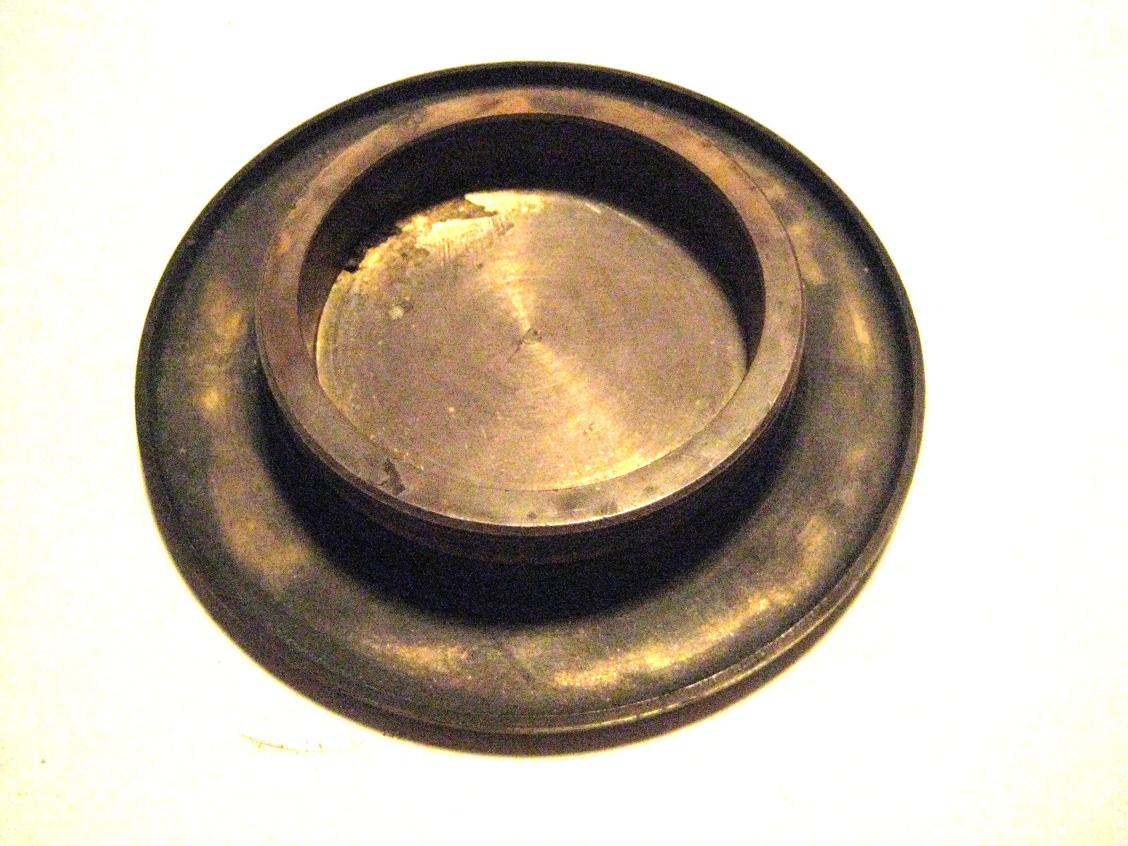 Vintage Solid Brass Deck Mount Boat Fill 2-1/2″ Round In Very Good Condition