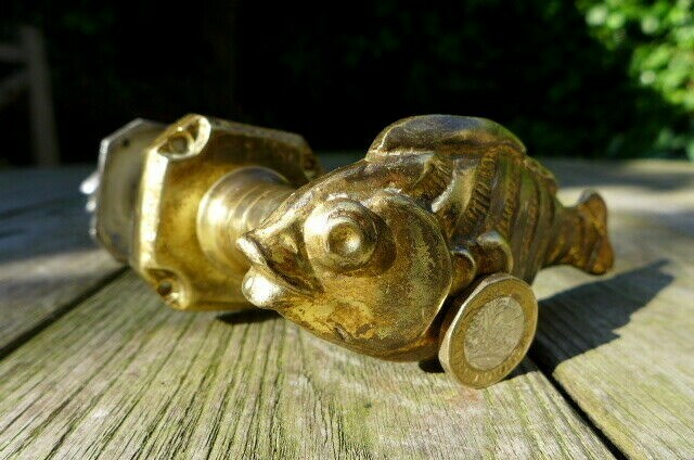 Vintage Beautiful Door Handle with Fish Shaped Handle Design Very Unique Set