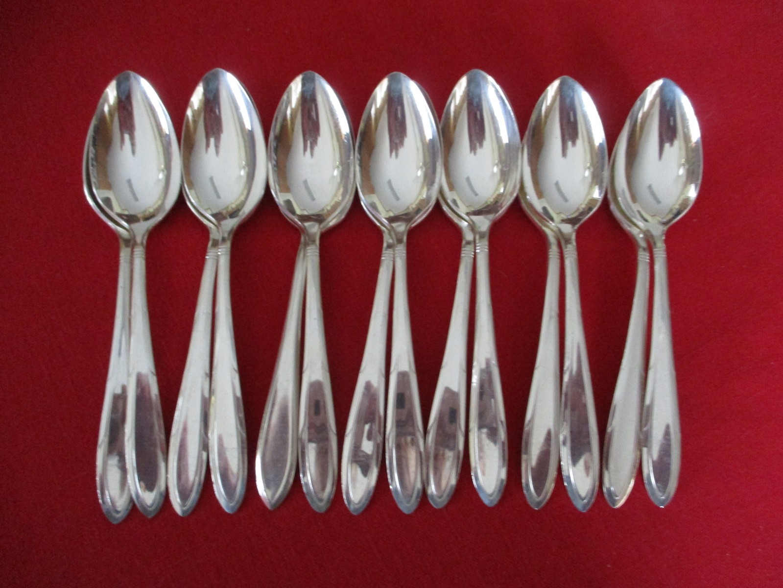 (14) Oneida Nobility Silverplate Teaspoons, 1937 Reverie #3