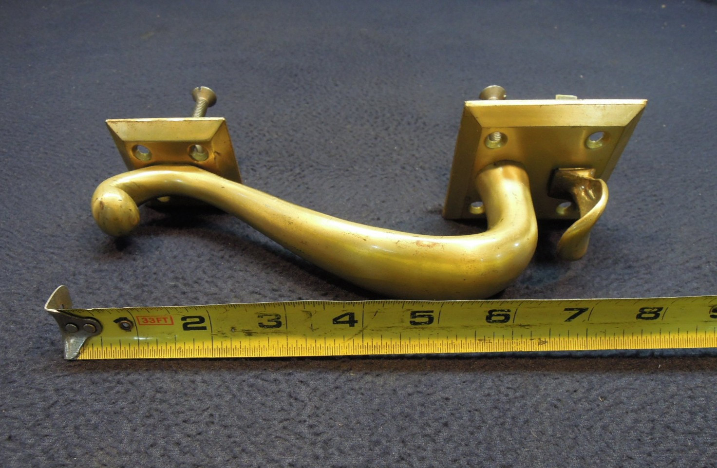 Antique Entry Mortise Lock Brass Pull Handle Cylinder Lock w/ 3 keys – Earle
