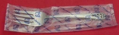 Queen’s Lace by International Sterling Silver Salad Fork 6 1/2″ New