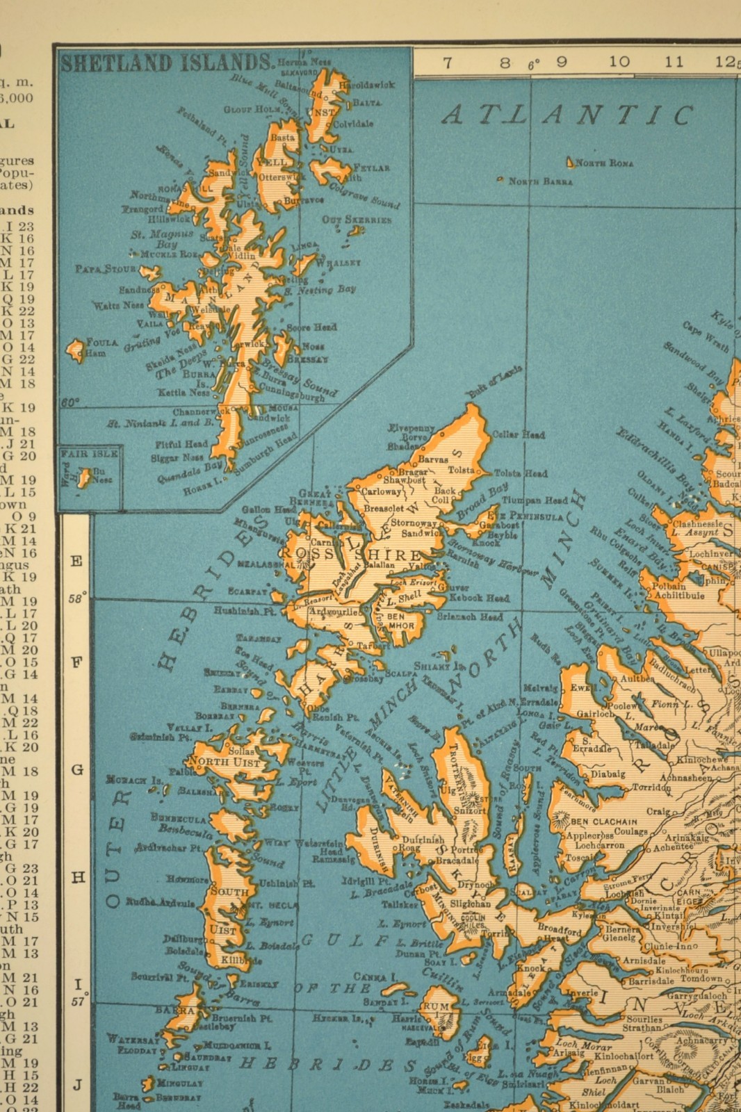 Antique Map of SCOTLAND Wall Art Old Original Edinburgh United Kingdom
