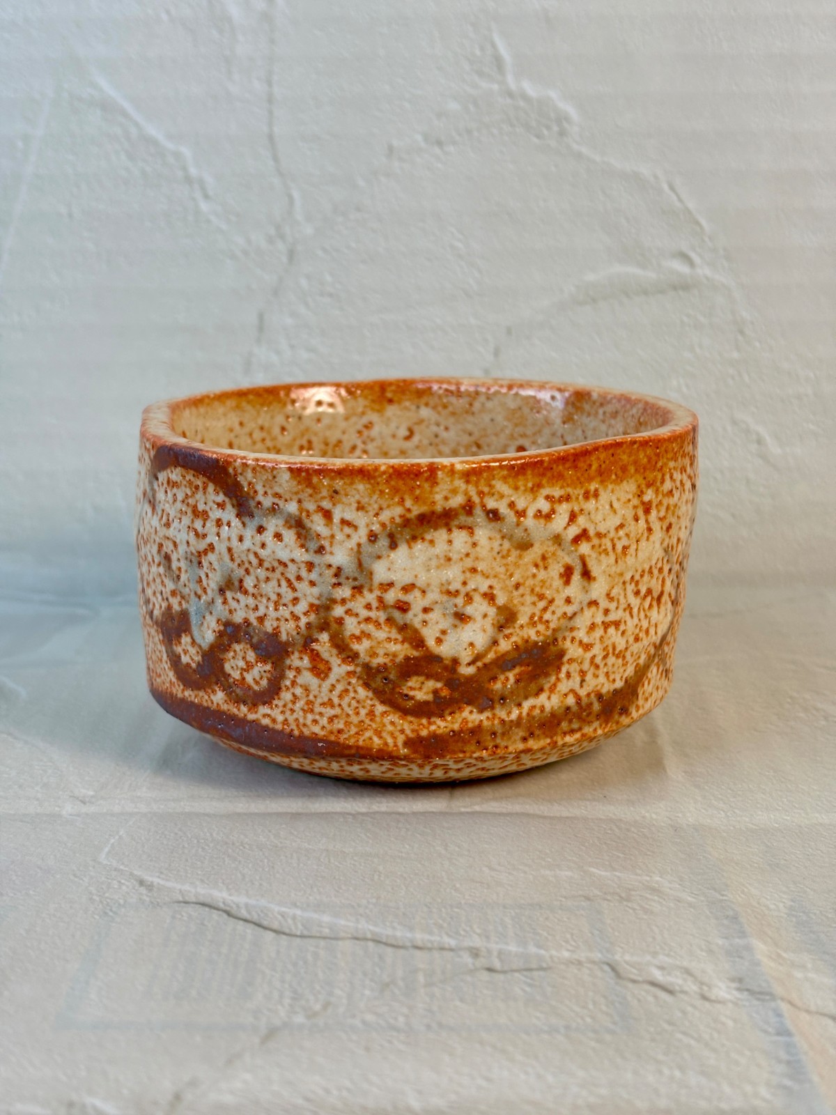 5Pc Beni Shino Style Kobachi Bowl Set Japanese Pottery Kaiseki W Wooden Box