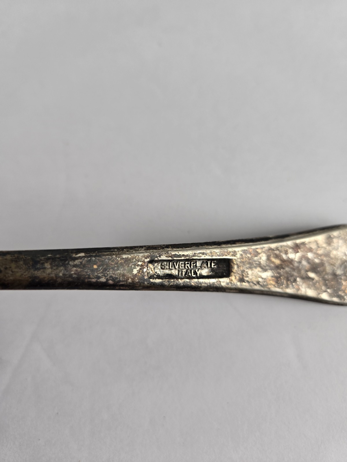 Vintage Salad Serving Spork Fork Silver Plated 9 1/4″ Long Made in ITALY Tarnish