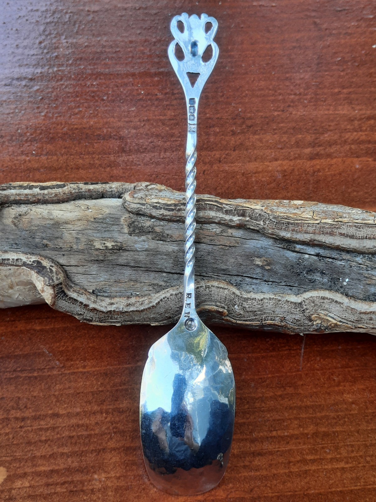 Sterling English Cooper Brothers & Sons Arts & Crafts Demitasse Spoon, No Mono