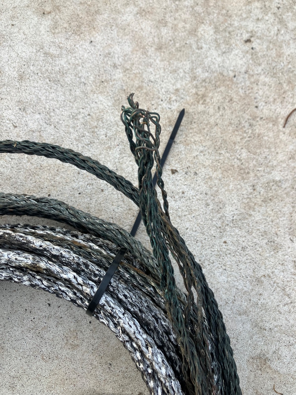 Lightning Rod Copper Ground Cable Braided Wire 46 Feet
