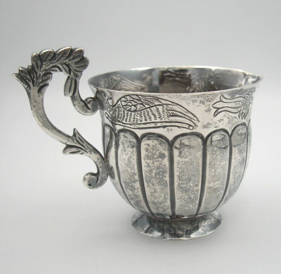 VINTAGE SANBORNS MEXICO CITY BIRD MOTIF CREAMER/PITCHER STERLING SILVER 925