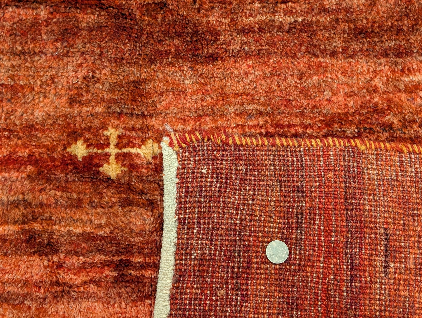 Per’sian Gabbeh Rug 8×10, Animal Pictorials, Bohemian, Rust Red