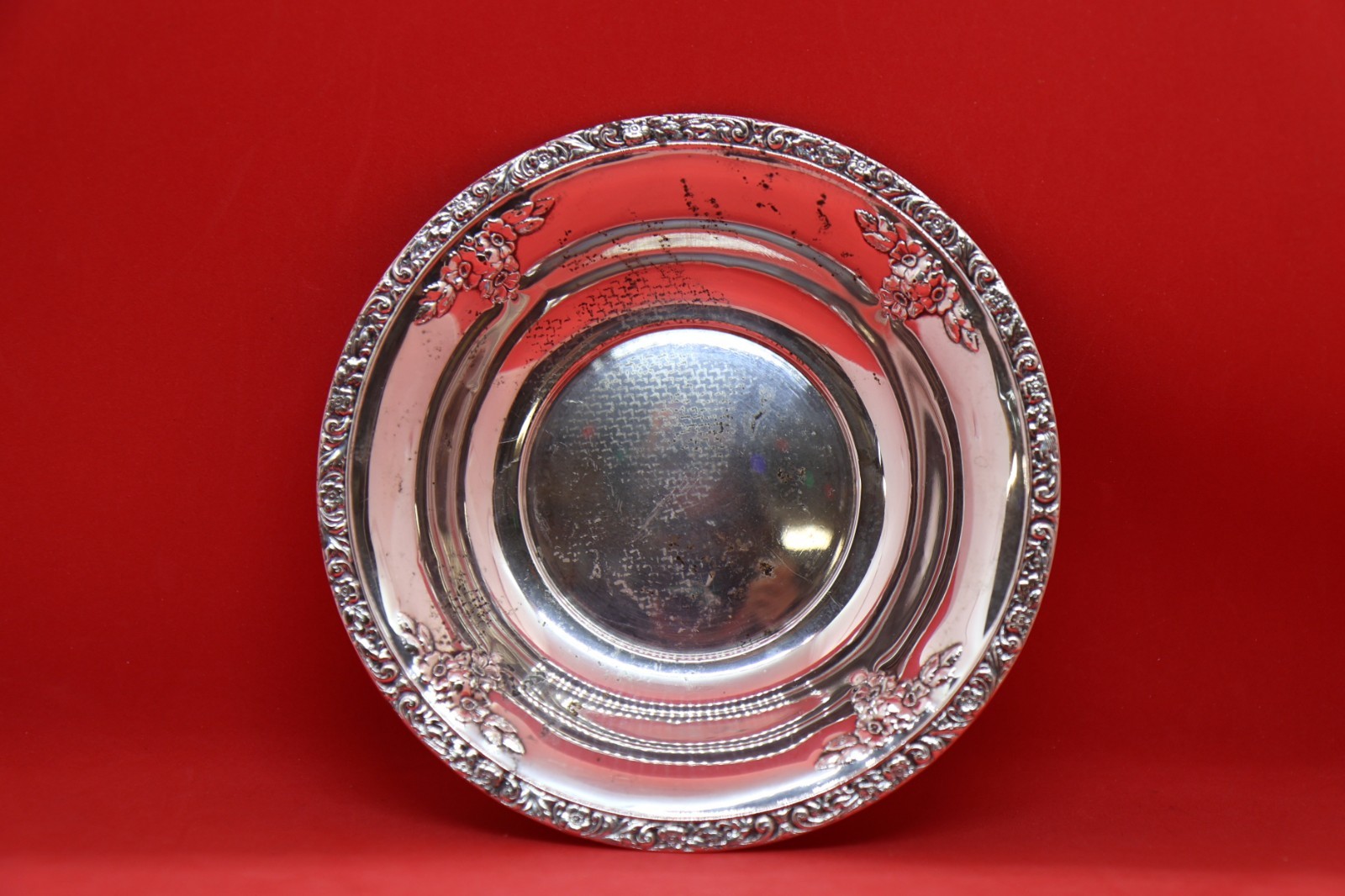 Meadow Rose by Watson 6″ Sterling Bon Bon Bowl A229 (1910) 83g