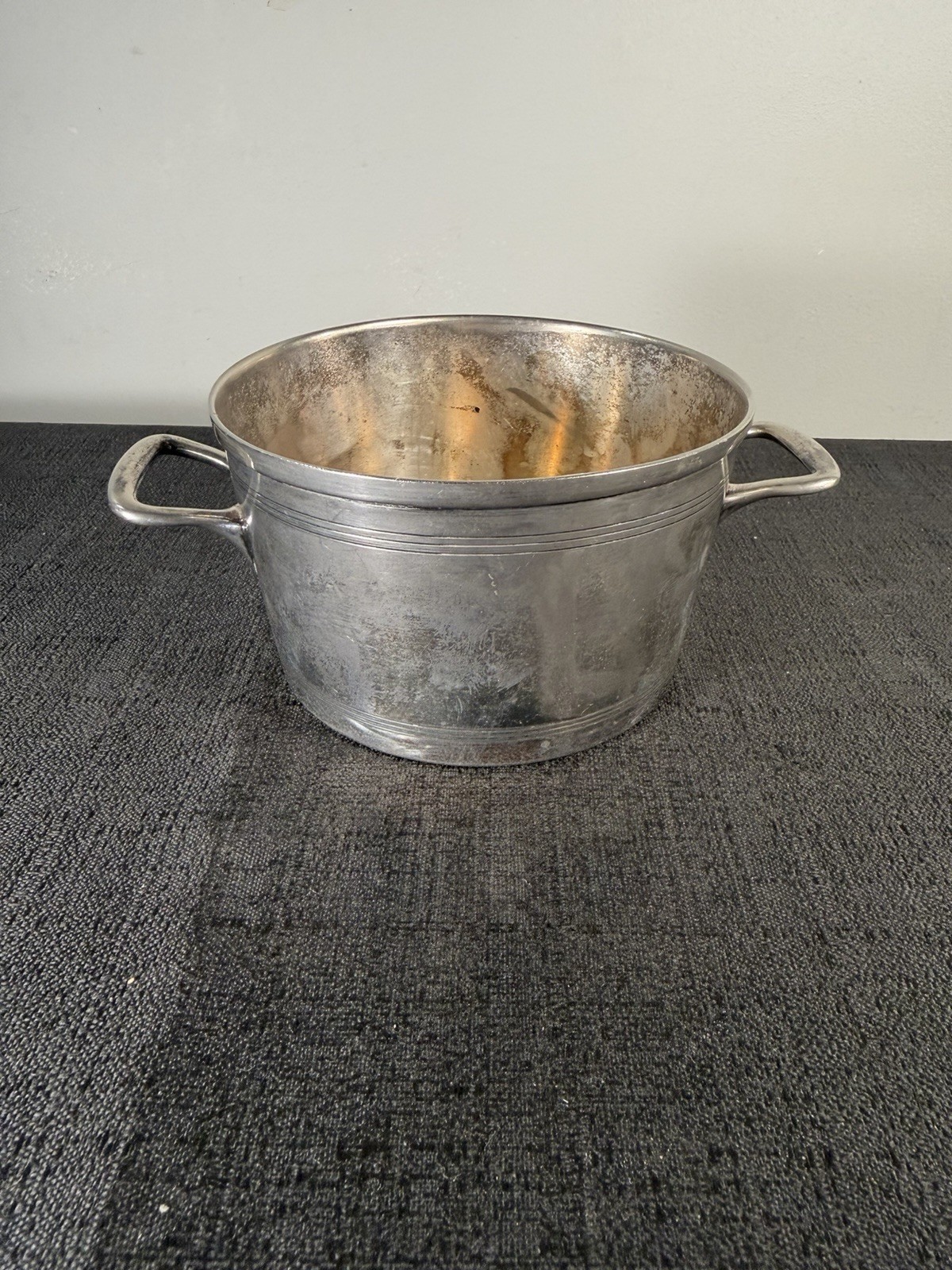 Vintage Friedman Silver Co EPNS Silver Plate 2 Handle Bowl Planter #365